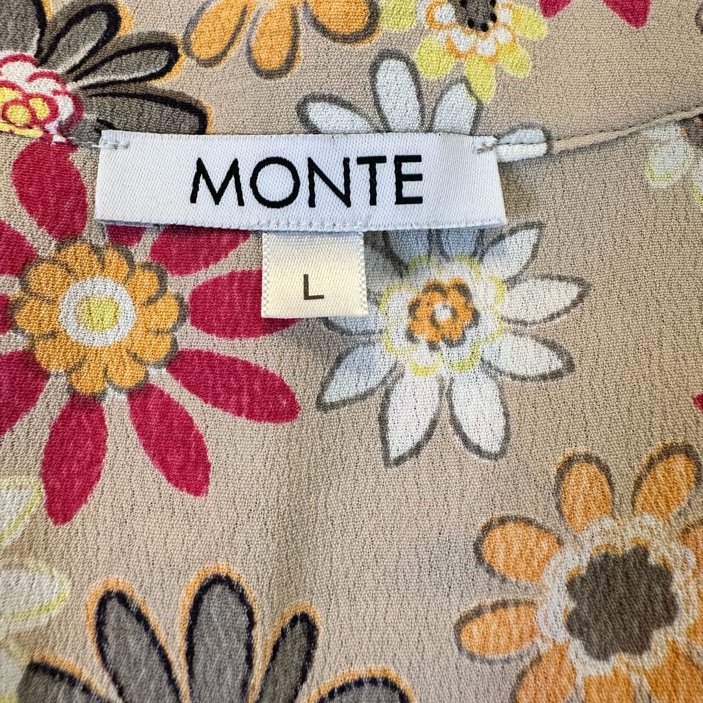 Monte Floral Maxi Dress Floral Full Button Sz L Boho Cottage Core $125 New — image 5 of 8